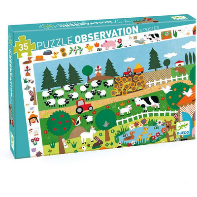 Djeco Puzzle Observation The Farm (35pc)