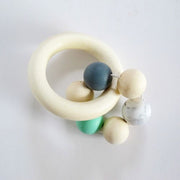 Gepetto - 5 Bead Teething Ring - Pastel Teal