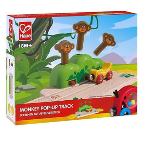 Hape Monkey Pop-Up Track Grasshopper