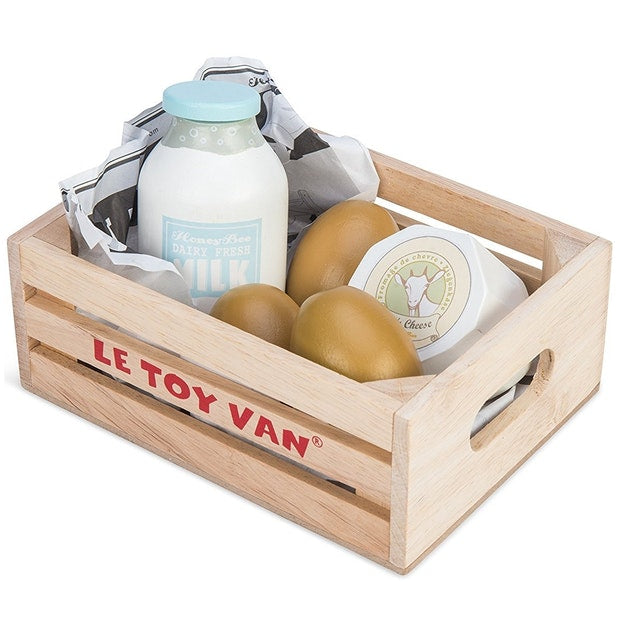 Le Toy Van - Honeybake - Eggs & Dairy Crate Set