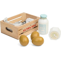 Le Toy Van - Honeybake - Eggs & Dairy Crate Set