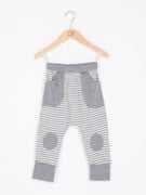 Mokopuna Merino Slouch Pant - Cloudy Bay Stripe Mist