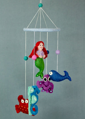 Mermaid Felt Mobile