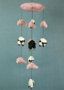Sheep Felt Mobile | Pink
