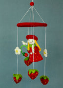 Strawberry Girl Felt Mobile