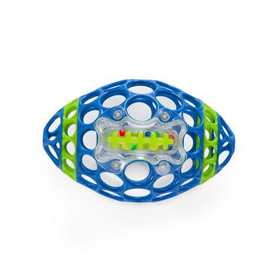 Oball - Grab & Rattle Football - Blue/Green