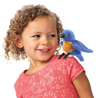 Folkmanis Puppets - Mini Blue Bird Finger Puppet