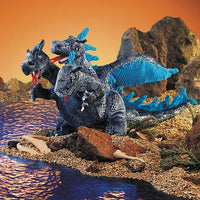 Folkmanis Puppets - Blue 3 Headed Dragon Puppet