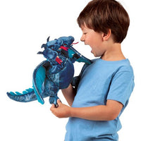 Folkmanis Puppets | Blue 3 Headed Dragon Puppet