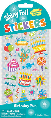 Peaceable Kingdom - Shiny Foil Birthday Fun Stickers