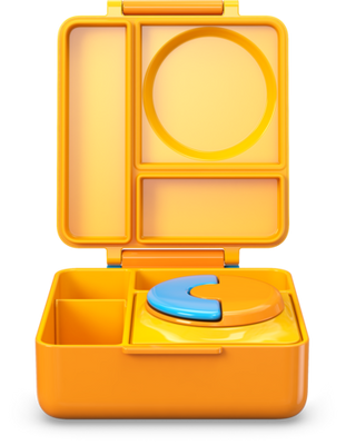 OmieLife - OmieBox Thermos Bento Lunchbox - Yellow