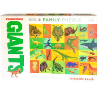 Crocodile Creek - 2 In 1 Family Floor Puzzle - Prehistoric Giants - 500pc