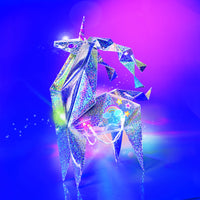 4M - KidzMaker - Holographic Light-Up Origami Unicorn