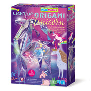 4M - KidzMaker - Holographic Light-Up Origami Unicorn