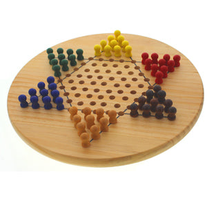 Chinese Checkers - Wooden Round 29cm